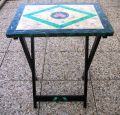 Table imitation marbre - Trompe l'oeil 