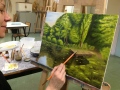 Travaux d'élève - cours de peinture
